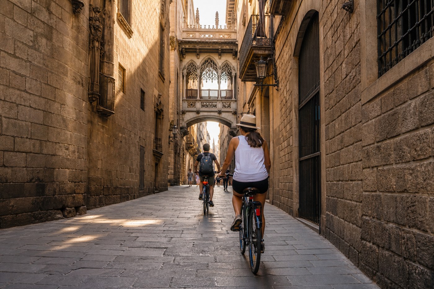Ruta por el Barrio Gótico en bicicleta